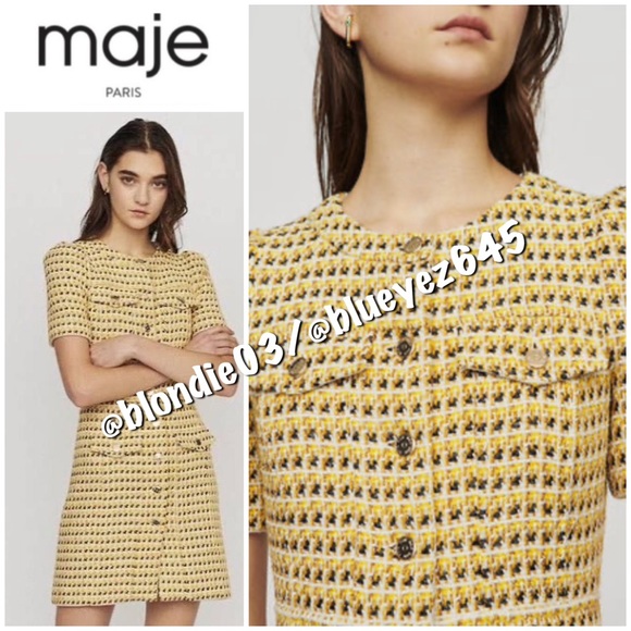 Maje “Rill” tweed dress FR36/US 4